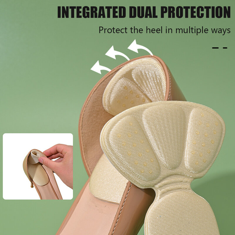 Pegatinas antideslizantes para el talón para mujer, almohadillas protectoras ajustables para aliviar el dolor, 2 piezas