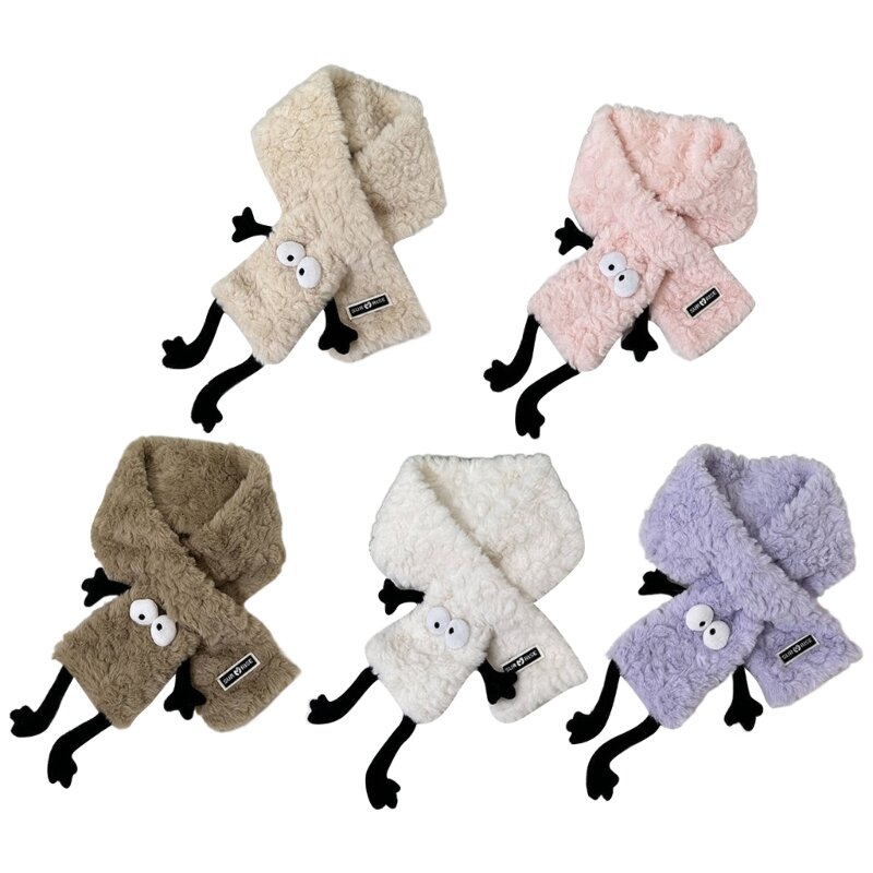 Мультяшный шарф, мягкий утолщенный чехол на шею, детский шарф, шейный платок (для детей 0–3 лет)