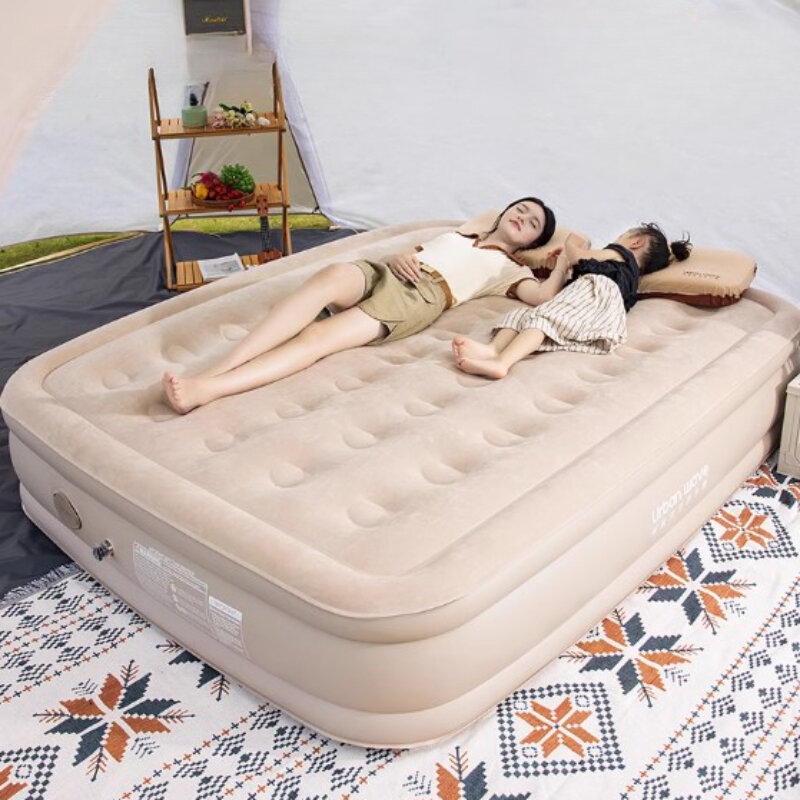 Cómoda Cama Inflable portátil, colchón plegable Ultra suave para acampar, sofá perezoso para el hogar, muebles de exterior