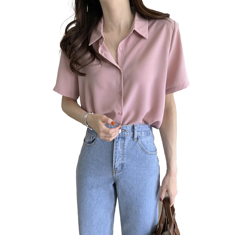 Camisa francesa do Chiffon, Aplicação de Gênero Aplicável, Comprimento Vestuário Item, Condição Item, Tecido