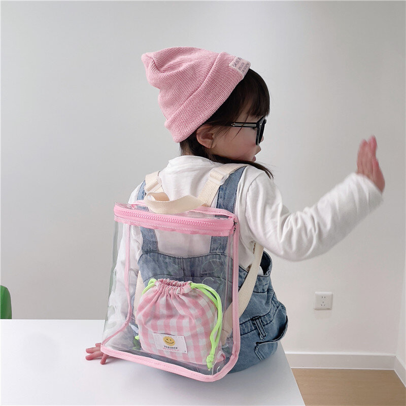 Kids Backpacks for Boy Cute Girl Transparent Backpack for Girl Travel Bags Summer Beach Bag Class Bags for Girl Mochilas Рюкзак