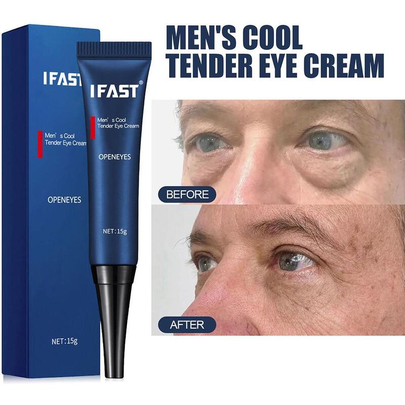 15G Retinol Eye Cream Creme para os olhos Remover os sacos oculares Círculos escuros Rugas dos olhos para homem Eye Cream For Men Hidratante Suavizar Linhas