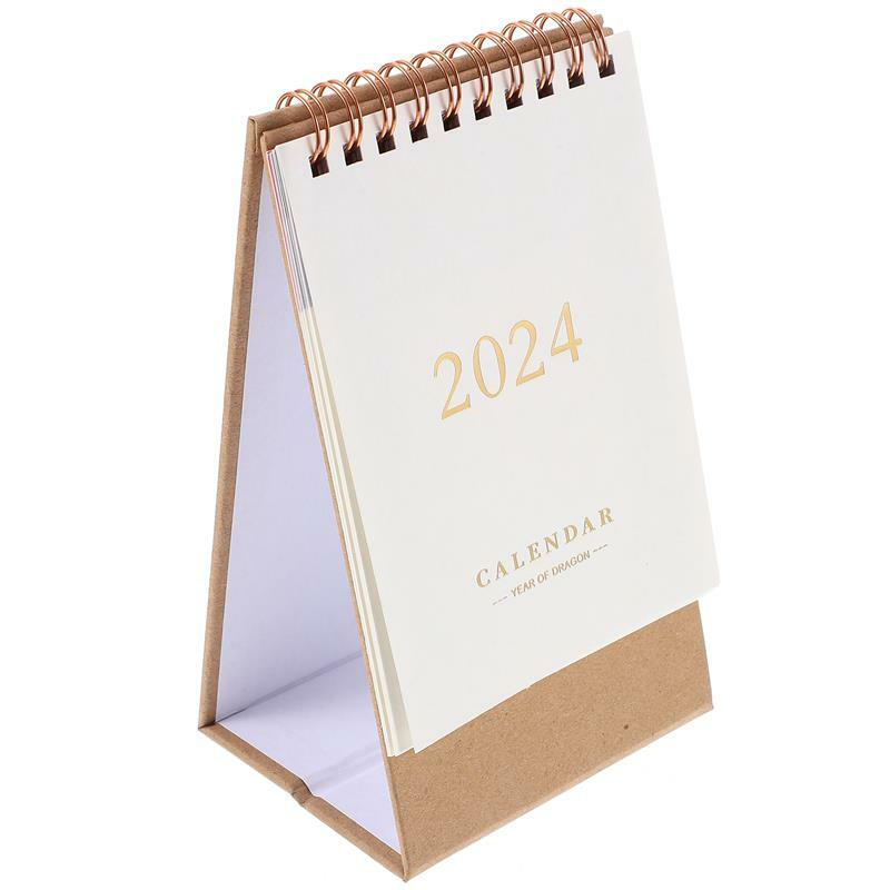 Mini Calendario de escritorio, Cuenta atrás, decoración de oficina, papel de pie, 2024