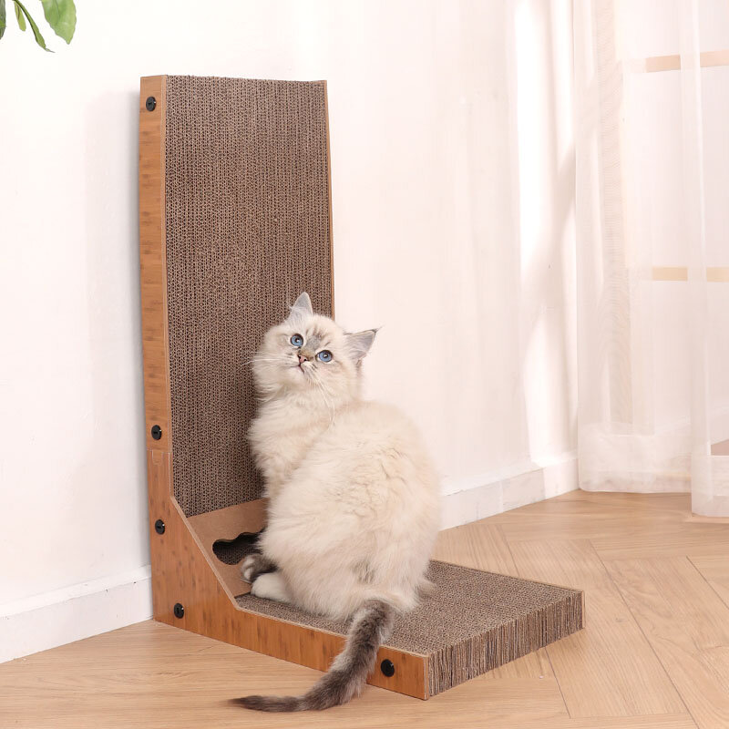 Tiragraffi per gatti staccabile a forma di L raschietto per gatti tiragraffi per gatti giocattoli da arrampicata per artigli prodotti per mobili per animali domestici