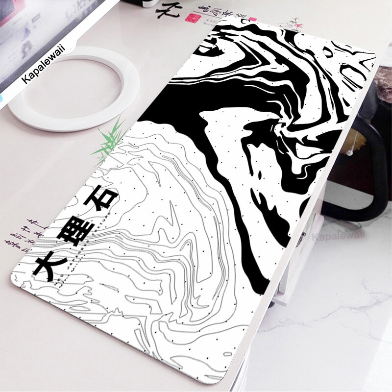 Marble Big Mouse Pads Topographic Art Gaming Mousepads Large Mousepad Gamer Rubber Mat Company Desk Pad For Office Desk Mats XXL