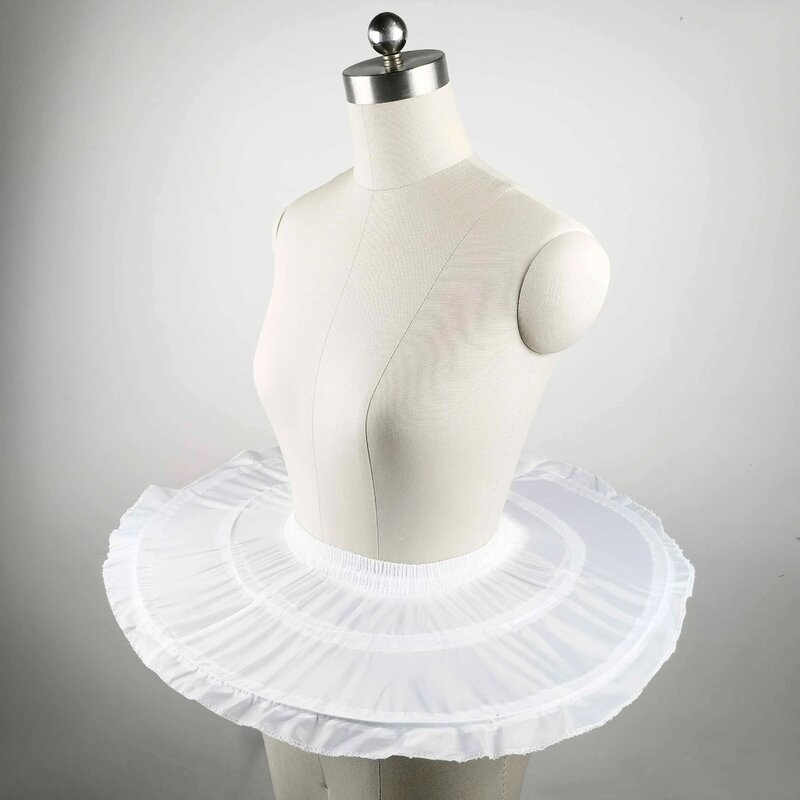 E JUE SHUNG Ball Gown Ballet Underskirt Short Dress Cosplay Petticoat 2 or 3 Bones Puffy Lolita Petticoat  Rockabilly Crinoline