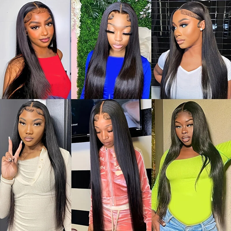 13x4 Straight Lace Front Wig for Women Natural Color Human Hair Wigs Pre Plucked With Baby Hair