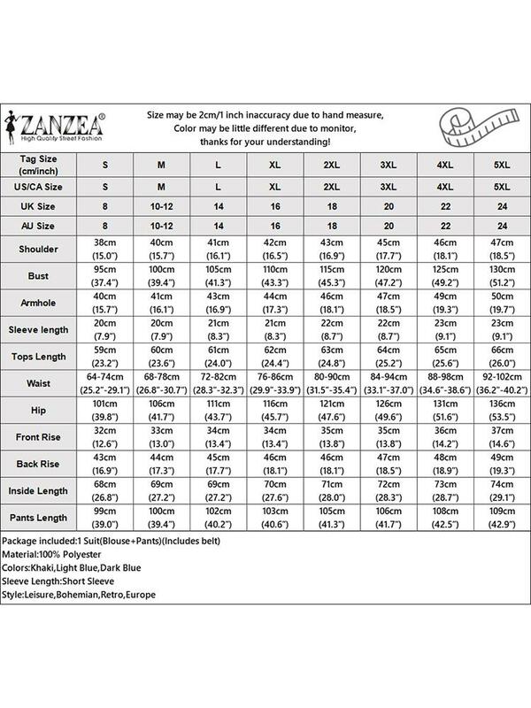 ZANZEA 2024 Summer Holiday 2pcs Outfits Elastic Waist Women Solid Short Sleeve Tops Tracksuits Casual Wide Leg Trouser Pant Sets
