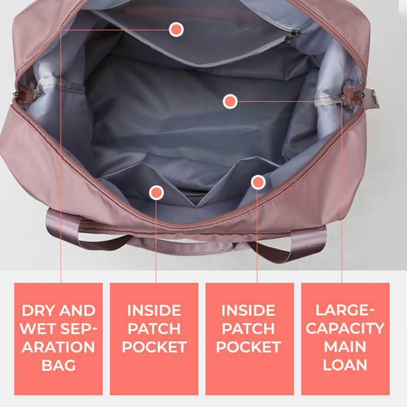 Dobrável grande capacidade saco de armazenamento para as mulheres à prova dwaterproof água duffel saco de viagem ao ar livre bolsa ombro yoga sacos de desporto dropshipping