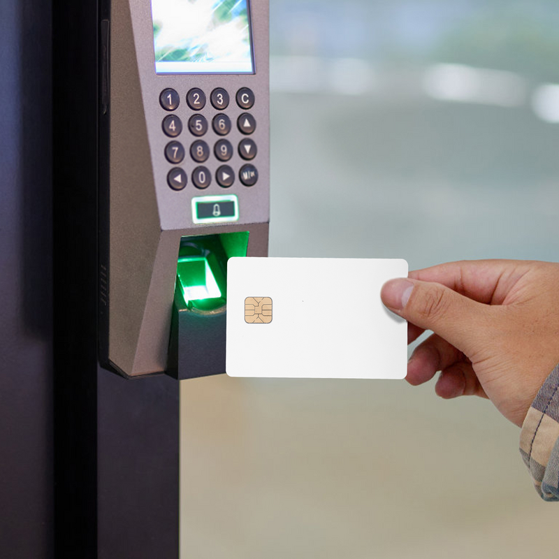 IC kartu Chip PVC kartu kosong PVC kartu kredit kartu kosong dengan Chip kartu kosong putih kartu kredit untuk kantor