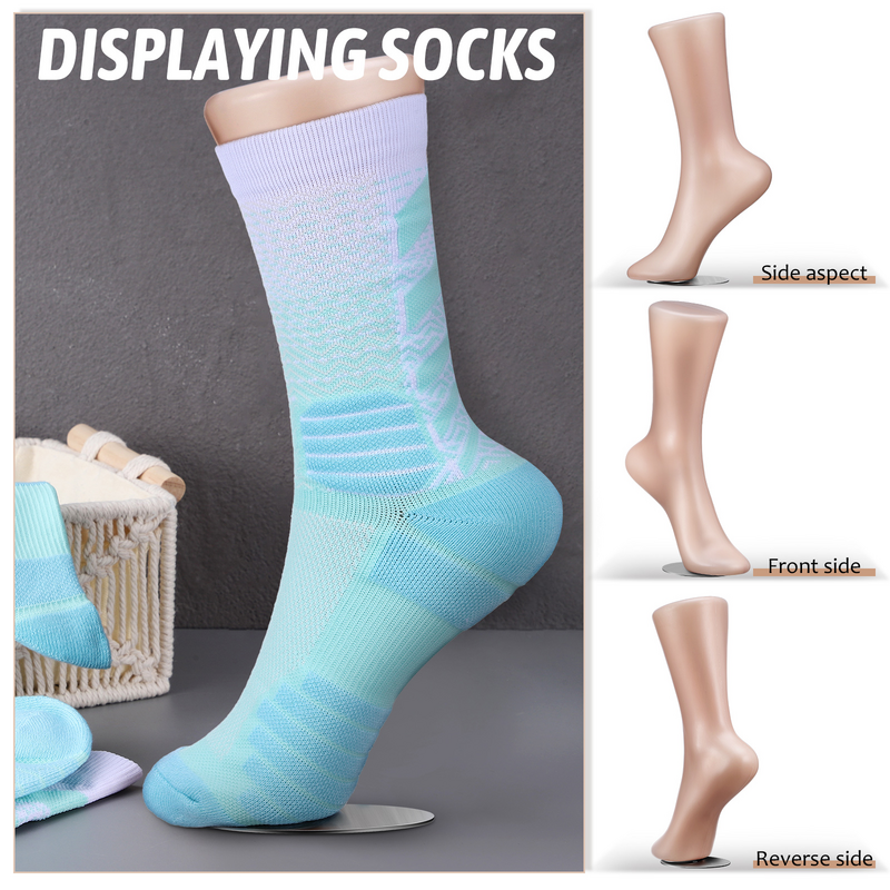 Freistehende Fuß Schaufenster puppe Kunststoff Form Socken für Kinder Erwachsene Frauen Schuhe Unterstützung