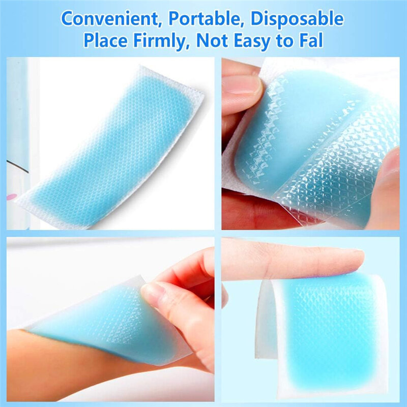 6/10/20Pcs Cooling Gel Patches For Fever Discomfort Pain Relief Portable Kids Adult Cooling Relief Fever Reducer Sticker