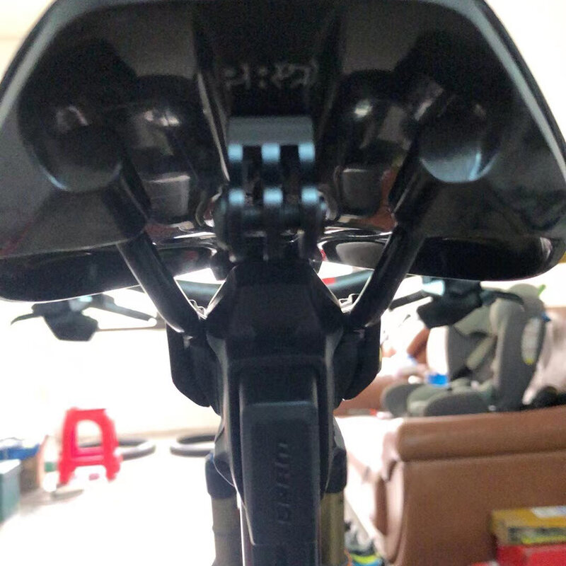 Soporte de placa de matrícula de bicicleta, aleación de aluminio con 2 pernos, para Shimano, Gopro, 1 unidad