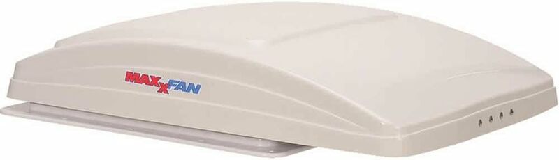 MAXXAIR-Ventilateur de luxe MaxxFan 0007000K, avec télécommande et couvercle blanc, fumée