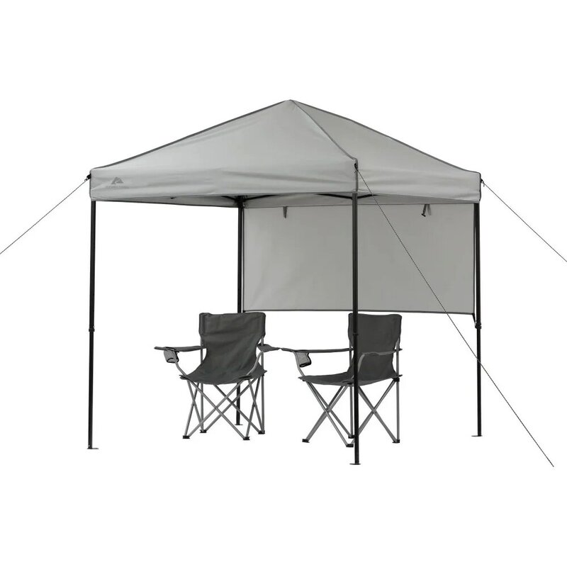 6' x 6' Gray Instant Outdoor Canopy with UV Protection