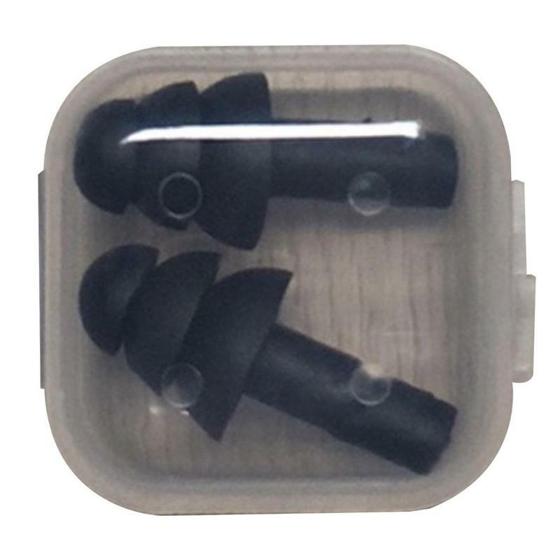 Tampões de silicone macio com caixa Tampões de ouvido de natação à prova d'água Redução de ruído reutilizável Tampões de ouvido de dormir