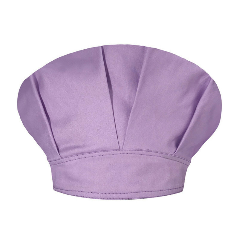 Unisex solidna kolorowa czapka kuchnia Catering olejoodporny czapka szefa kuchni kapelusz Bouffant
