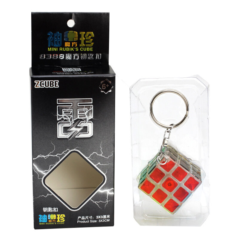 Mini Cubo 3x3x3 Keychain Magic Cubes Puzzle Mofangge Para Iniciante Profissional Cubo Magico Brinquedos Para Crianças Kid