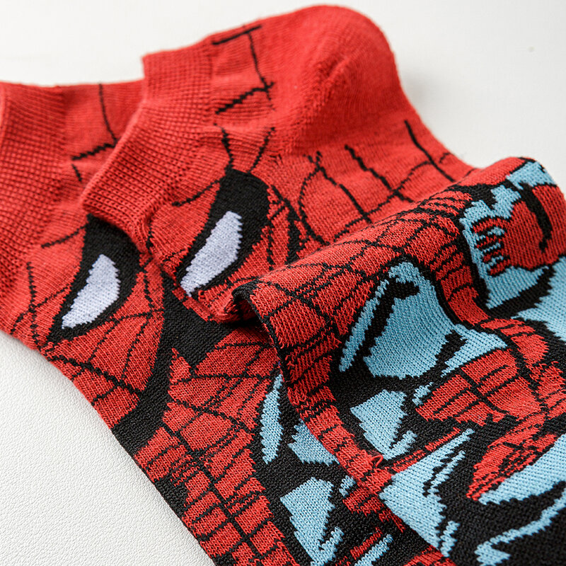 Короткие носки MINISO для мужчин и женщин, Мультяшные аниме носки супергероев, 10 пар