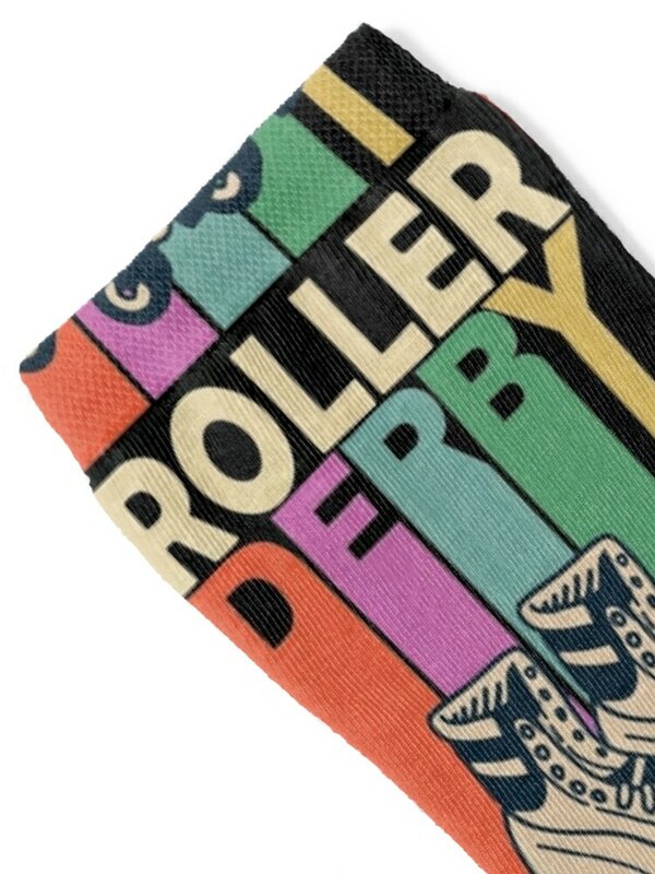 Roller Derby de Skate-Calcetines para hombre y mujer, medias térmicas holgadas, a la moda, para invierno