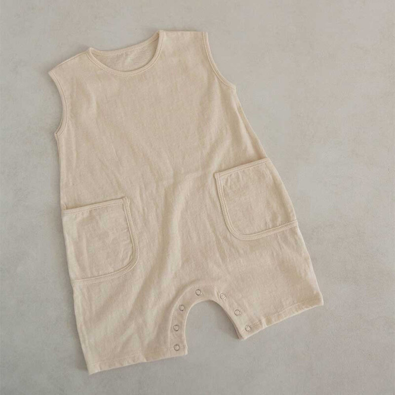 Pelele de verano para recién nacidos, mono 100% algodón, ropa de una sola pieza