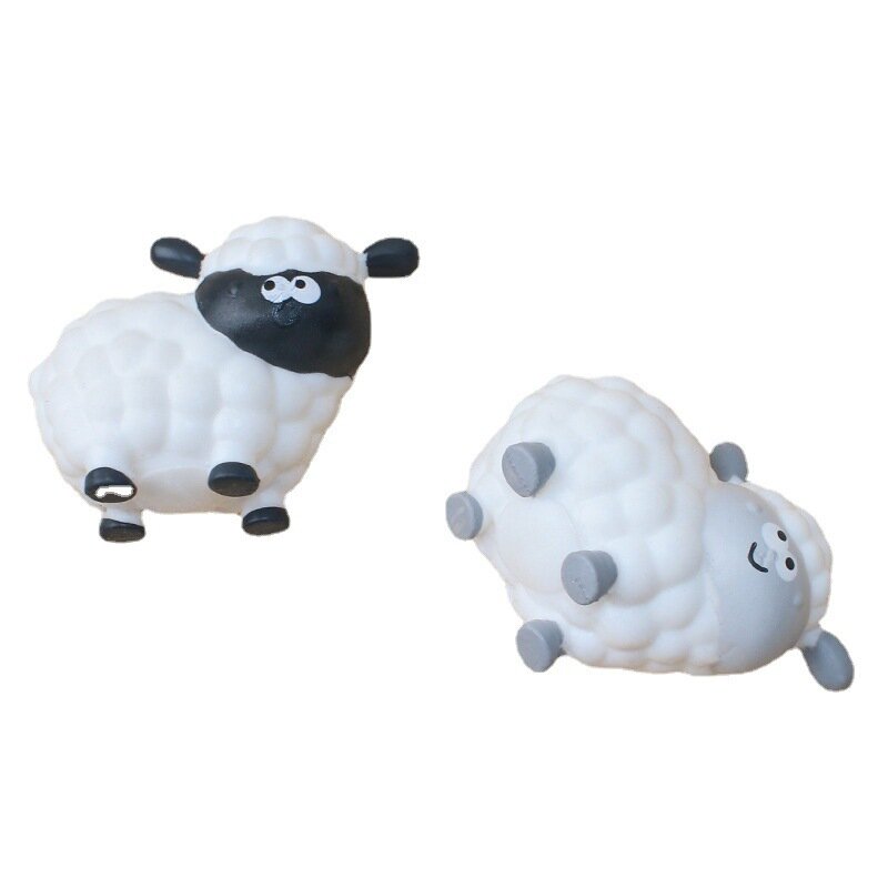 Kreskówka słodkie symulowane zabawki z powolne powracanie do kształtu owiec kreatywna miękka muzyka szczypta zabawka spinner dzieci rozpakować wentylację