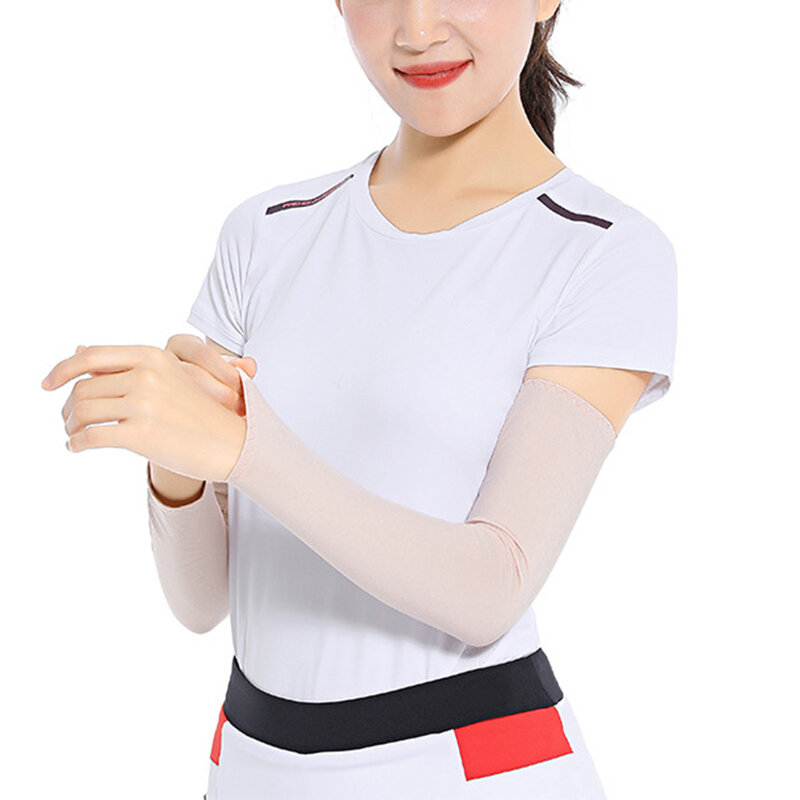 Summer Sports Sunscreen Ice Silk Sleeves Sports Sleeve Sun UV Protection Arm Sleeves Running Fishing Cooling Hand Cover