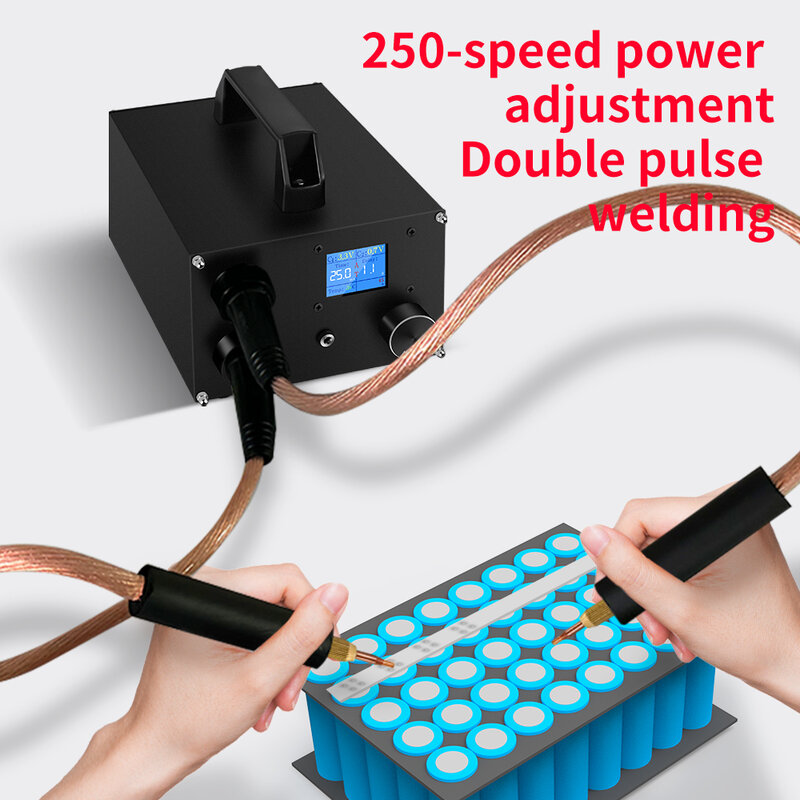 5V/2100a Super kondensator LCD-Digital anzeige Punkts chweiß gerät tragbarer Hochleistungs-Hands chweiß gerät für Energie speicher mit zwei Impulsen