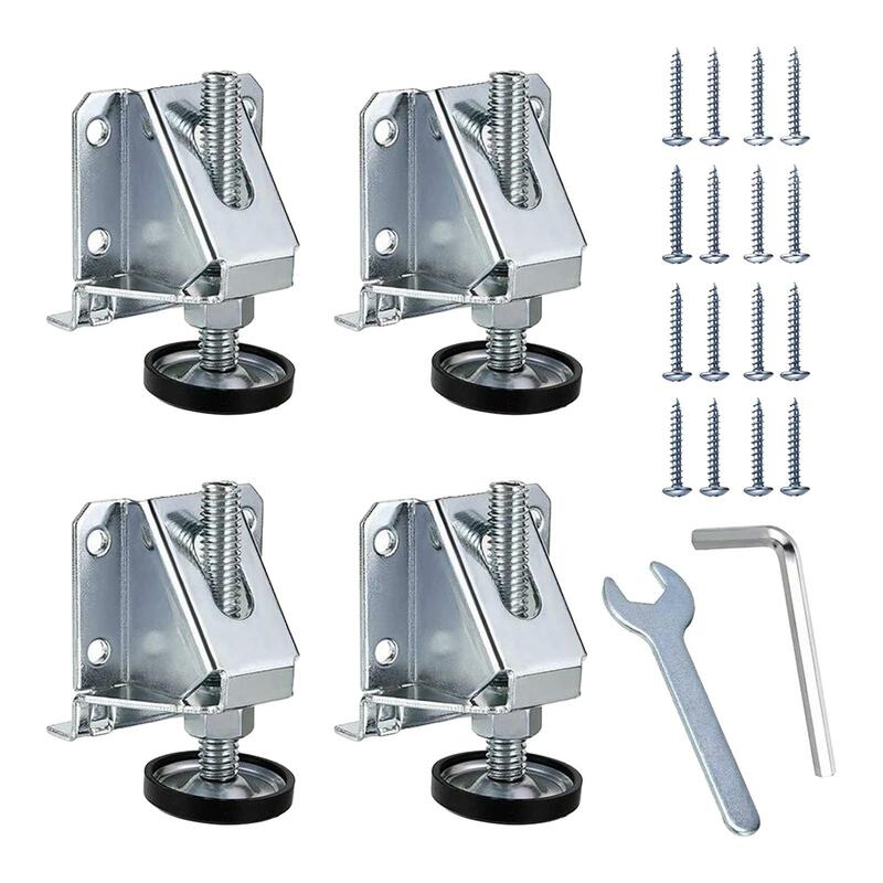 Furniture Leg Leveler Heavy Duty with Screws Nuts and Wrench Height Adjuster Leveling Feet for Sofa Table Chair Shelf Furniture