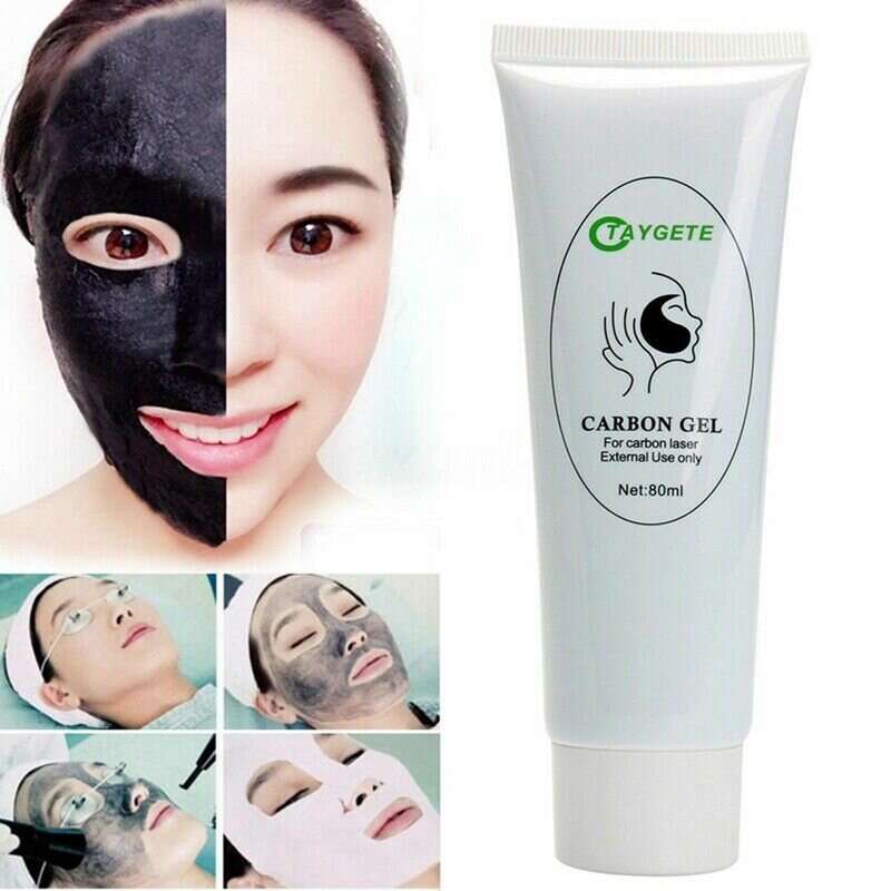 Limpeza profunda remova manchas pretas creme facial hidratante gel de carbono para o rejuvenescimento da pele do laser clareamento da pele massagem da pele