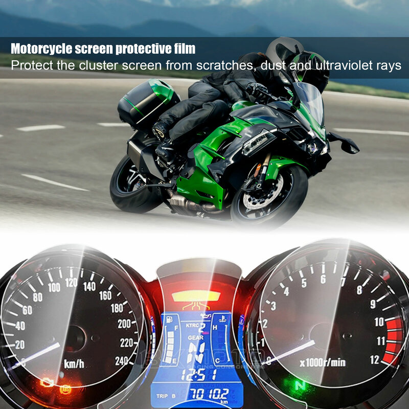 Película protectora de pantalla para salpicadero de motocicleta, velocímetro para Z900RS Z900RS Cafe 18-20, Pegatinas transparentes a prueba de arañazos