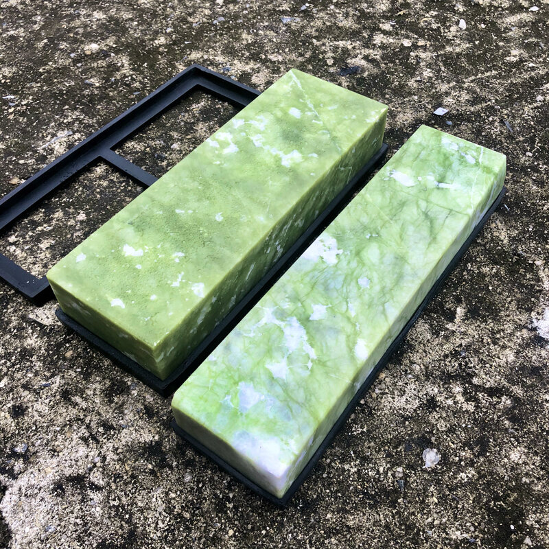 Piedra de afilar de ágata verde Natural, herramienta profesional de afilado fino, grano 400/10000 #, 1500/3000