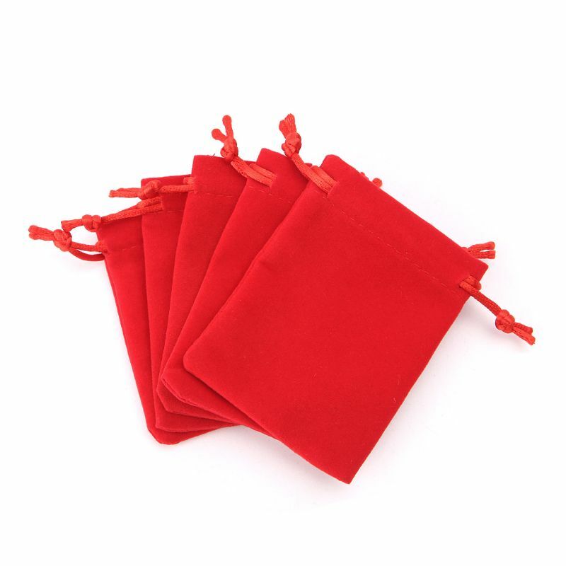 Card Storage Bag Board Game Card Drawstring Package Flannel  Storage Bag Dropship