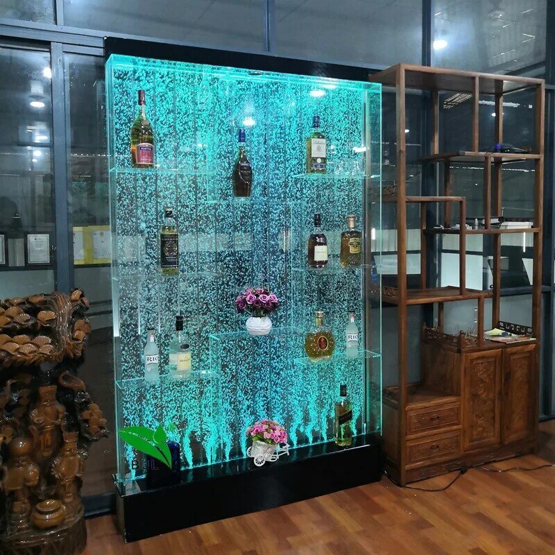 custom，modern used led bubble wall home bar furniture