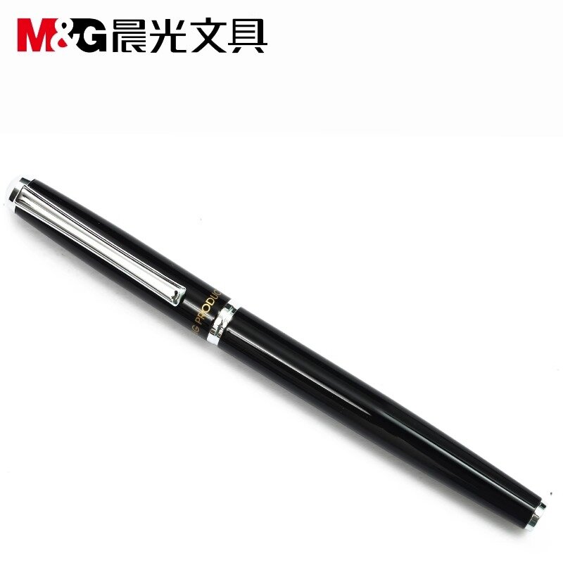M & G-Stylo plume en métal iridium pour étudiant, stylo de bureau ultra-fin, 0.38mm