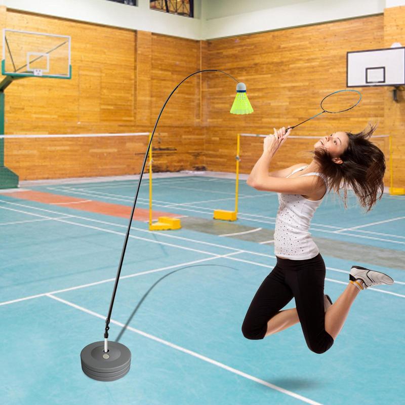 Do trenowania w badmintona narzędzie kryty pas odbicia do ćwiczeń badmintona z rozciągliwym robotem do badmintona rakieta sporty treningowe samodzielnej nauki