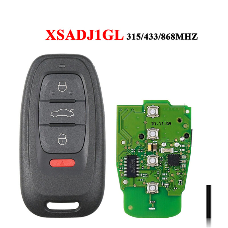 Xhorse XSADJ1GL Vvdi 754J Smart Key Voor Audi A6L Q5 A4L A8L Voor Vvdi BCM2 Adapter
