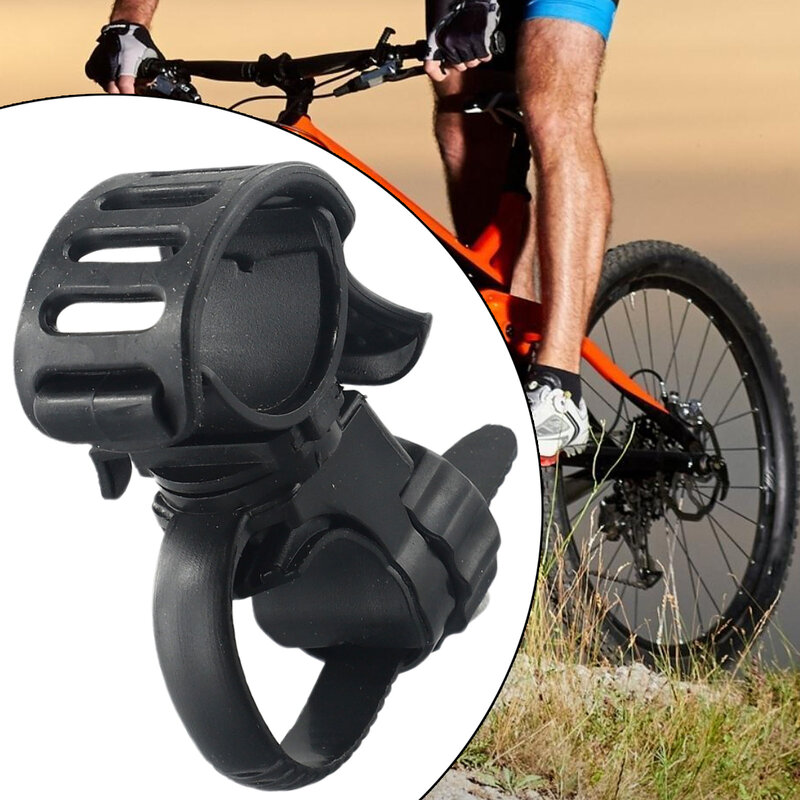 Bicicleta guidão luz suporte, suporte da lâmpada, lanterna fixação, Quick Release Design, rotação de 360 graus, 1 pc
