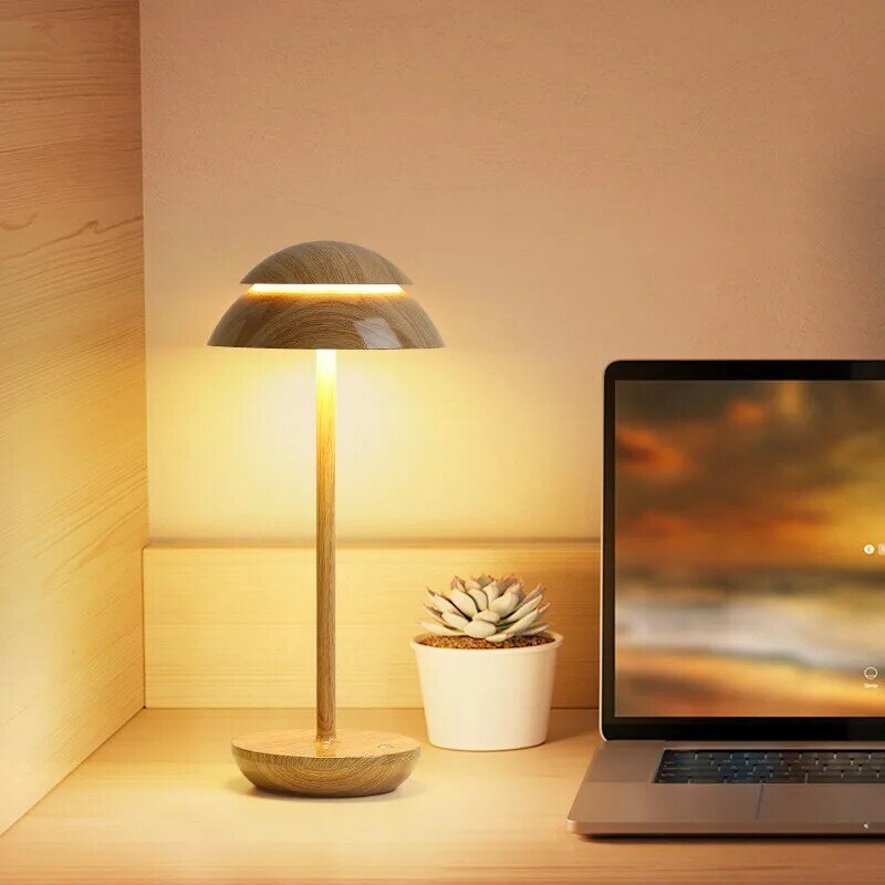 Lámpara de mesa LED portátil de estilo nórdico, iluminación de ambiente recargable por USB para Bar, restaurante al aire libre, mesa de comedor Retro, decoración de cabecera