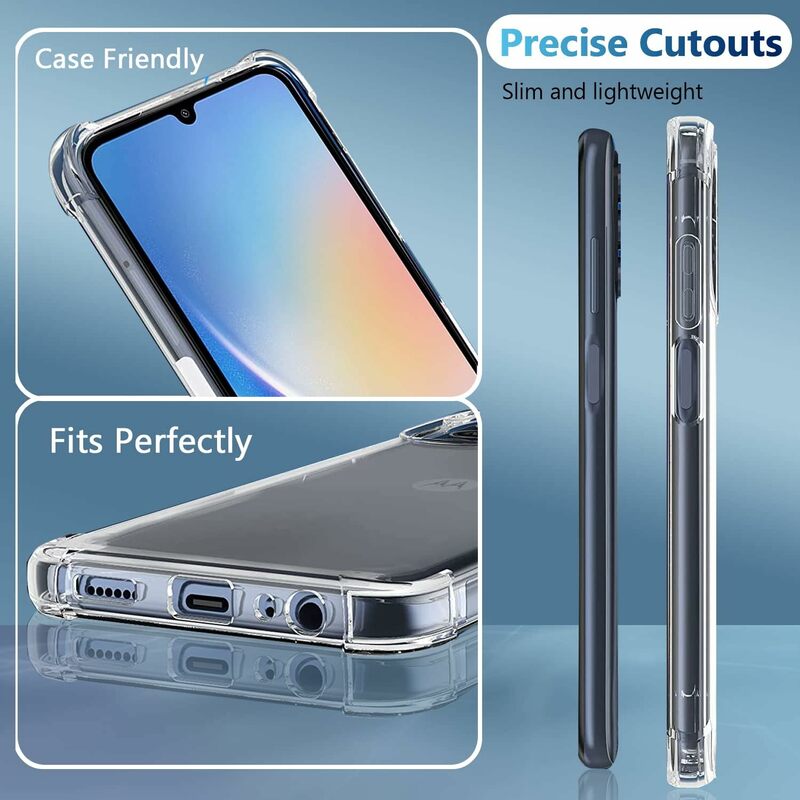 For Samsung Galaxy A04 A04S A04E Case A14 5G A24 4G A34 A54 5G Crystal Clear TPU Shockproof Cover Samsung A13 A23 4G A33 A53 5G