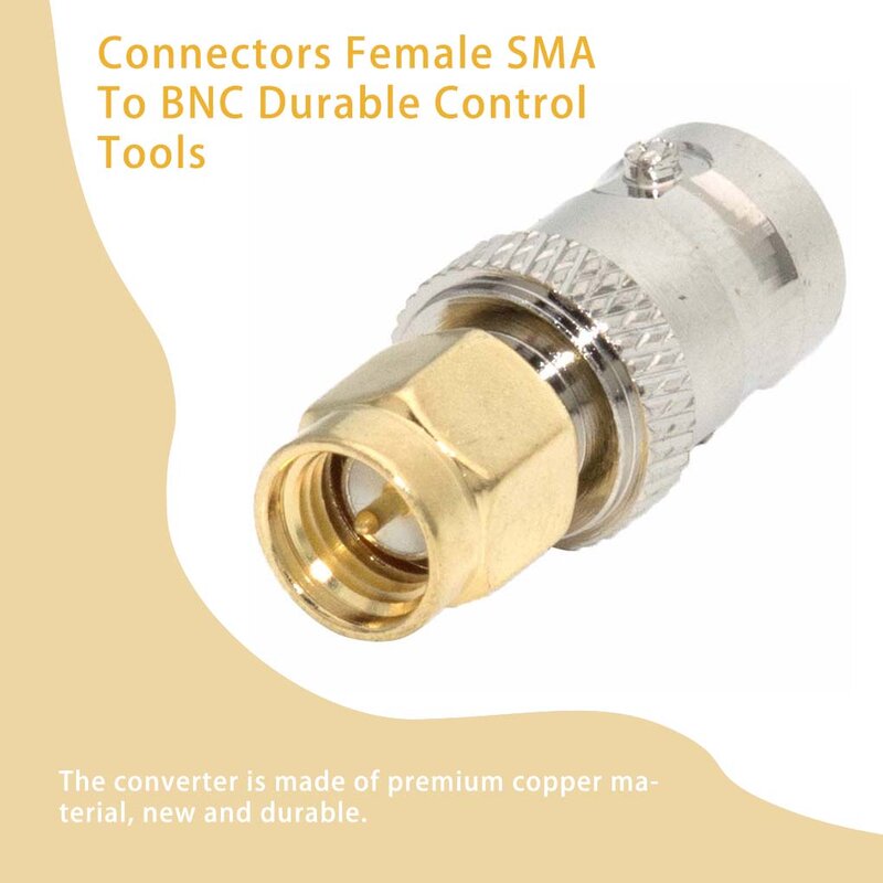 1/2pcs Connectors SMA To BNC Adapter Straight Long Distance Low Power Consumption Transmission Antenna Converter Connector