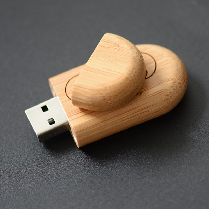 شعار مجاني صندوق خشبي + USB فلاش حملة 64GB هدايا الزفاف التصوير القلم محركات الجملة ذاكرة عصا يو القرص 4GB 8GB 16GB 32GB
