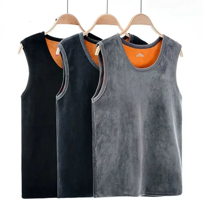 Large #htyus Keep Size Thermo Velvet Shaping For With Male Men Warm Underwear Vest Man Men's Winter Comfortable