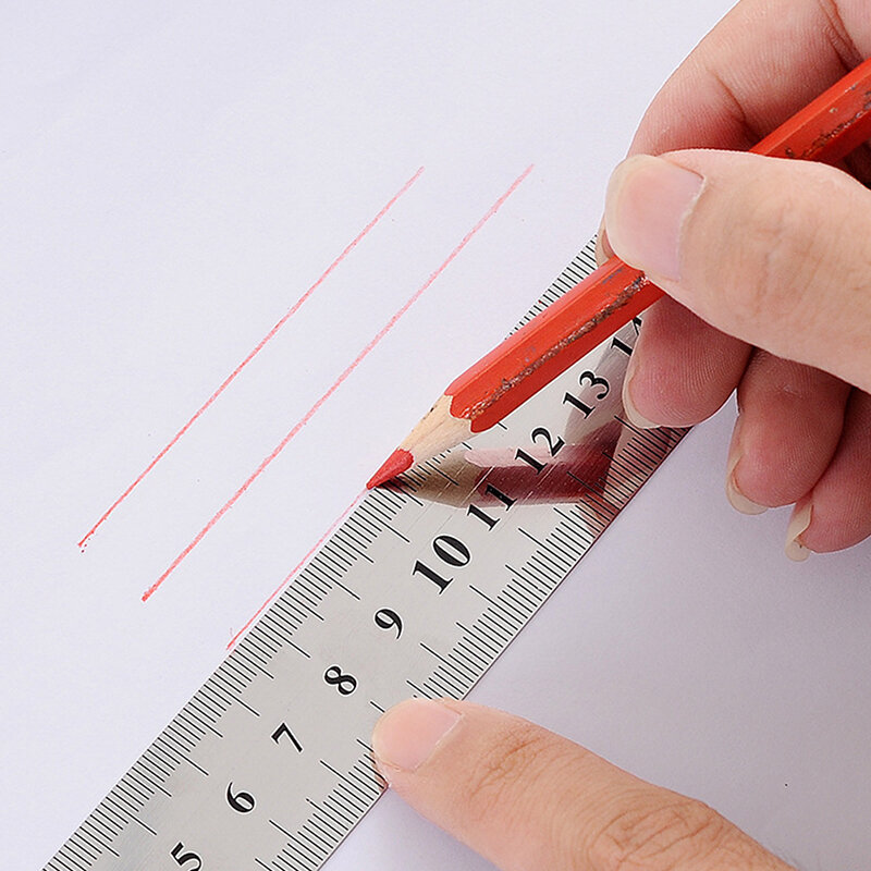 Sewing Foot Sewing 15-30cm Stainless Steel Metal Straight Ruler Ruler Tool Precision Double Sided Measuring Tool