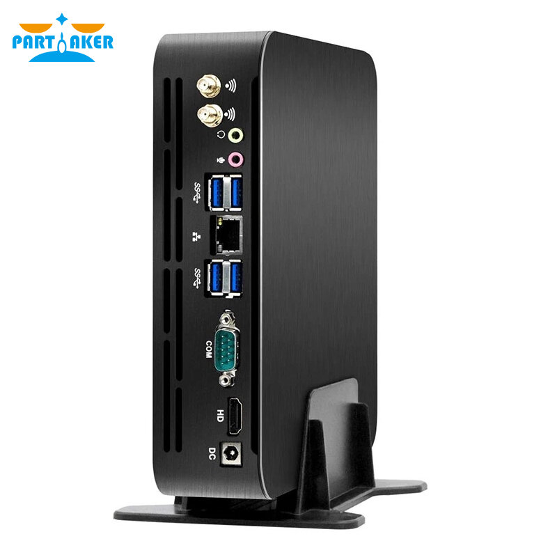 Partaker-Mini PC Windows 10, Intel Core i3 6100/i5/i7 6400, UHD630, ordinateur de bureau, gaming, HTPC, avec Wi-Fi, NetTop, barebone, pour jeux vidéo