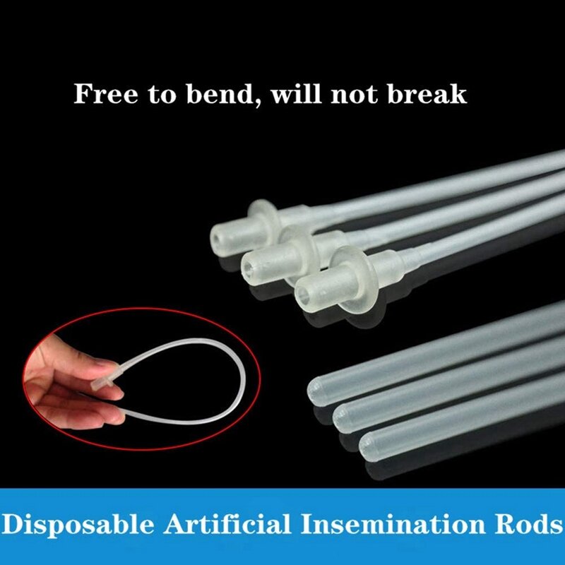 30 Pcs Disposable Artificial Insemination Rods Tube For Dog Goat Sheep Breed Rod Test Tube