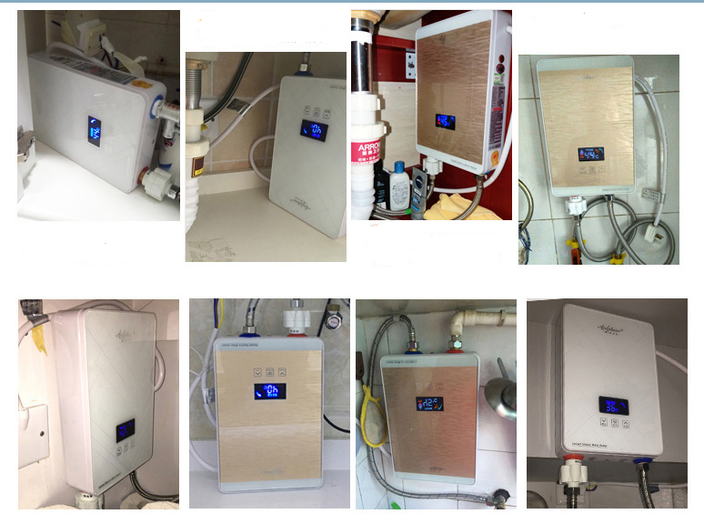 Free Shipping To Thailand Cheap Price 5500w 220v 50/60hz  Bathroom Electric Tankless Water Heater
