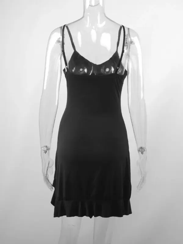 Vestido Sexy Retro con cuello Halter para mujer, falda ajustada con cola de pez, Color sólido, a la moda, novedad de 2024