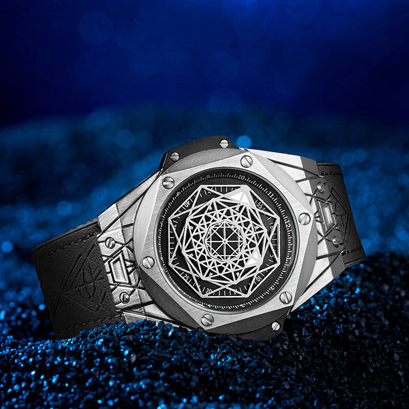 New Hot Fashion Men's Watches Creative Design Analog Quartz Man Watch Waterproof Wrist Sports Watch Male Clock Relogio Masculino