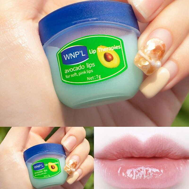 Pelembap bibir esensi buah, 8/1 buah pelembap penyegar tidak lengket anti-retak perawatan bibir Vaseline, produk perawatan kulit